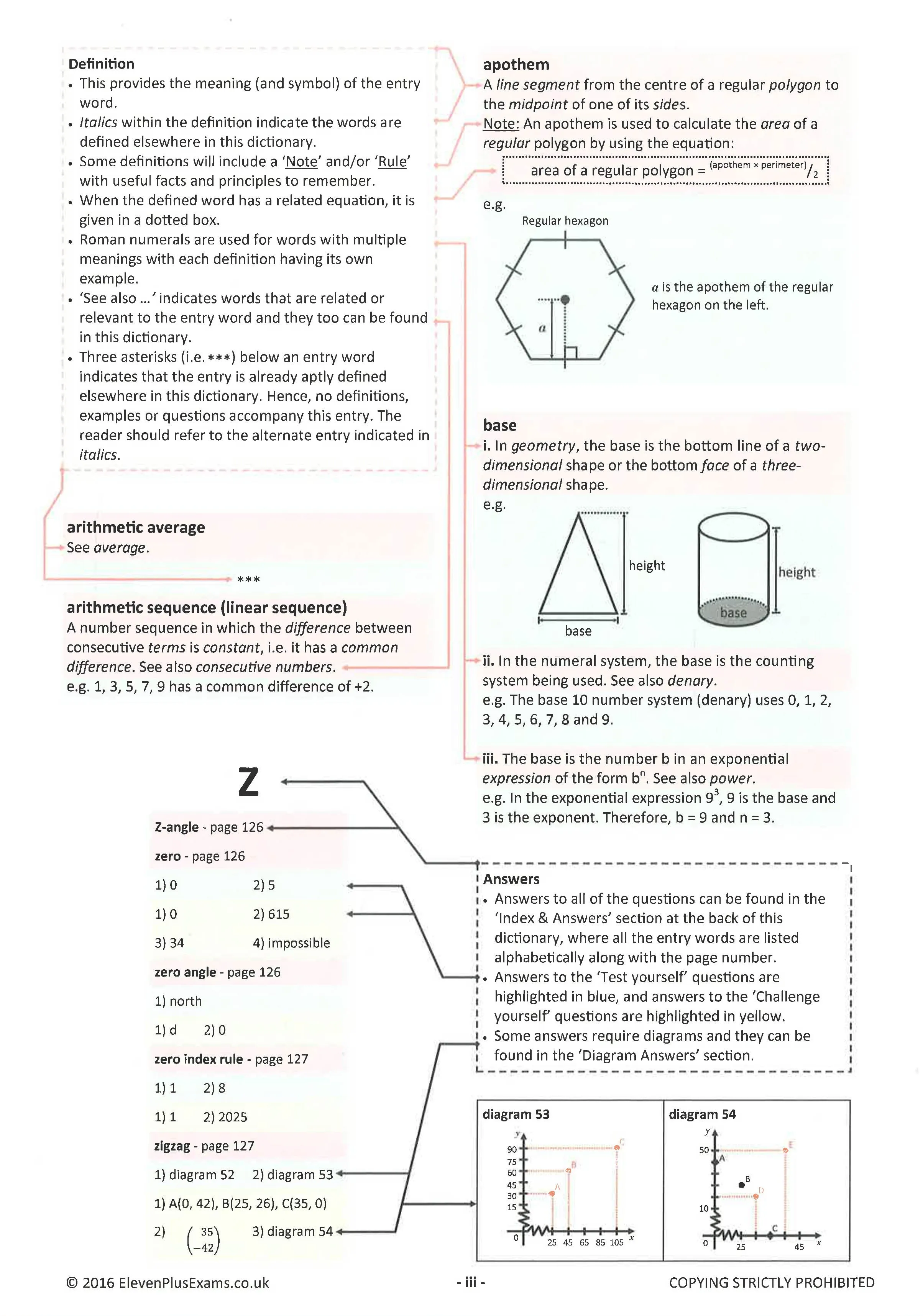11  Essentials Reference Mathematics Dictionary Plus: Suitable For Cem, Gl/Nfer & Iseb
