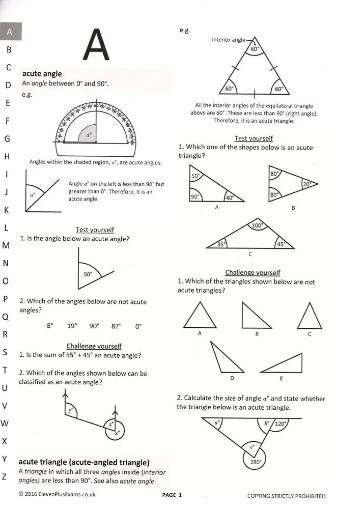 11  Essentials Reference Mathematics Dictionary Plus: Suitable For Cem, Gl/Nfer & Iseb