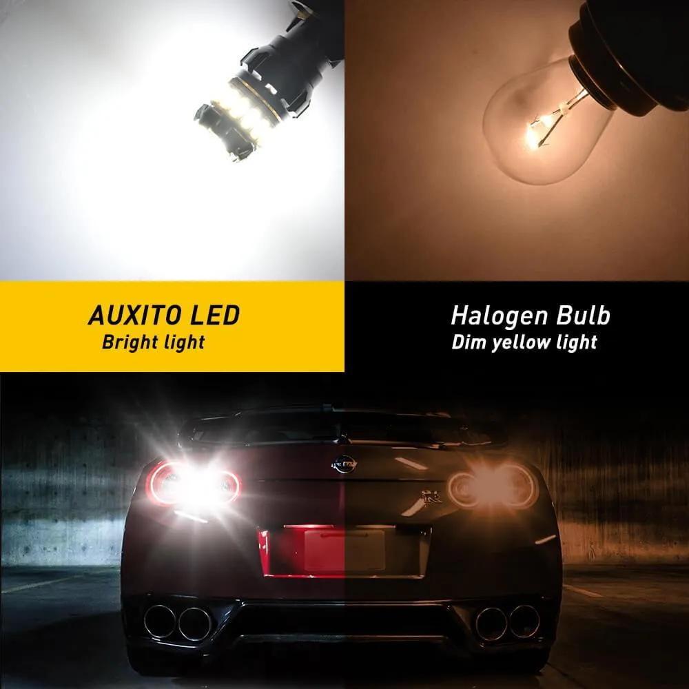1156 BA15S LED Bulb Reverse Light, Instant Start, No Delay, White LED Replacement for Backup Light, Tail Brake Light