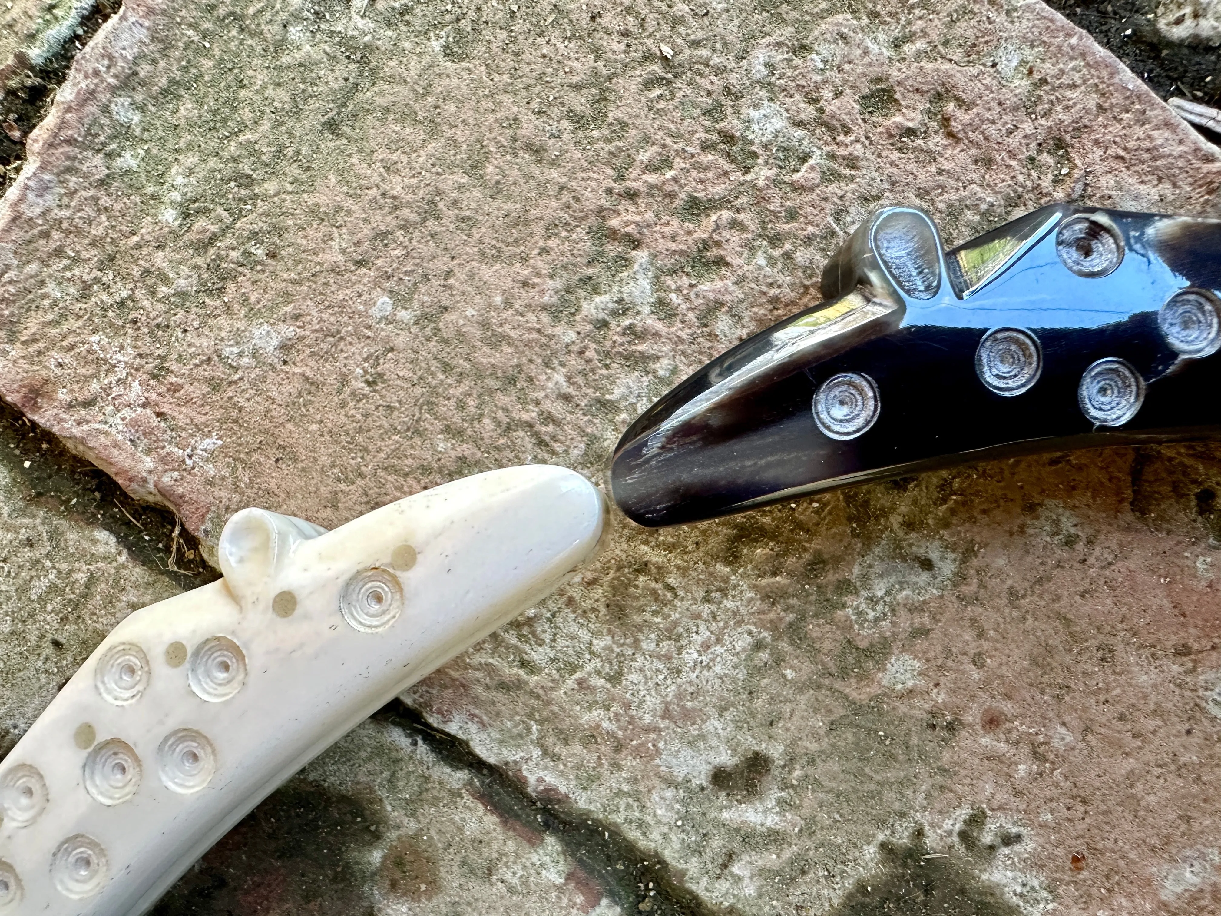 14thC-15thC Zoomorphic Folding Knife in horn or bone