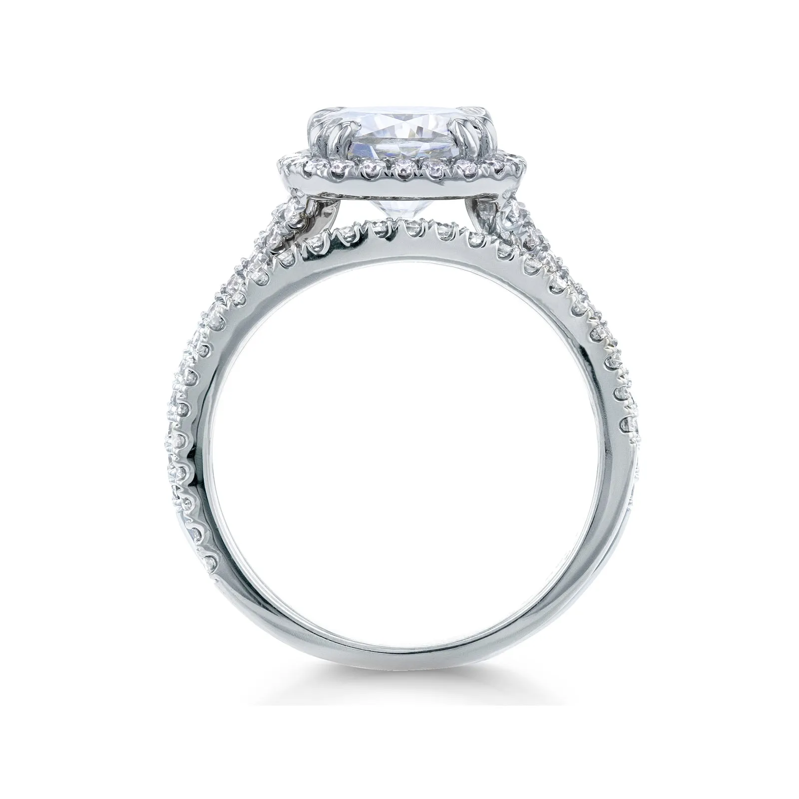 2ct Cushion Halo Bridal Set, 2-3/4ct.tw