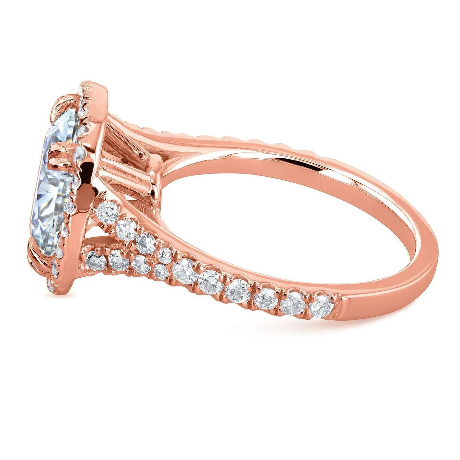 3-5/8ct.tw Round Halo Ring