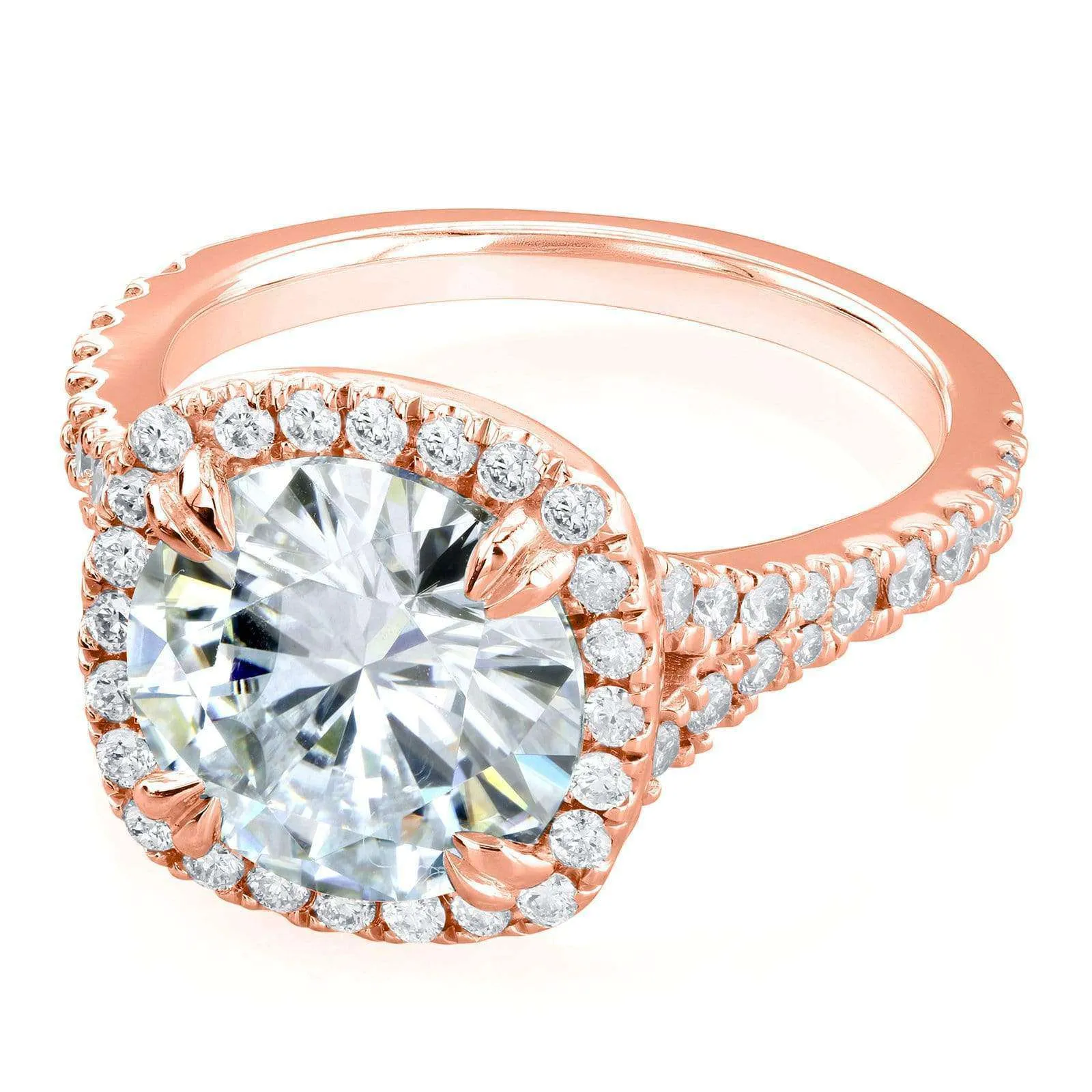 3-5/8ct.tw Round Halo Ring