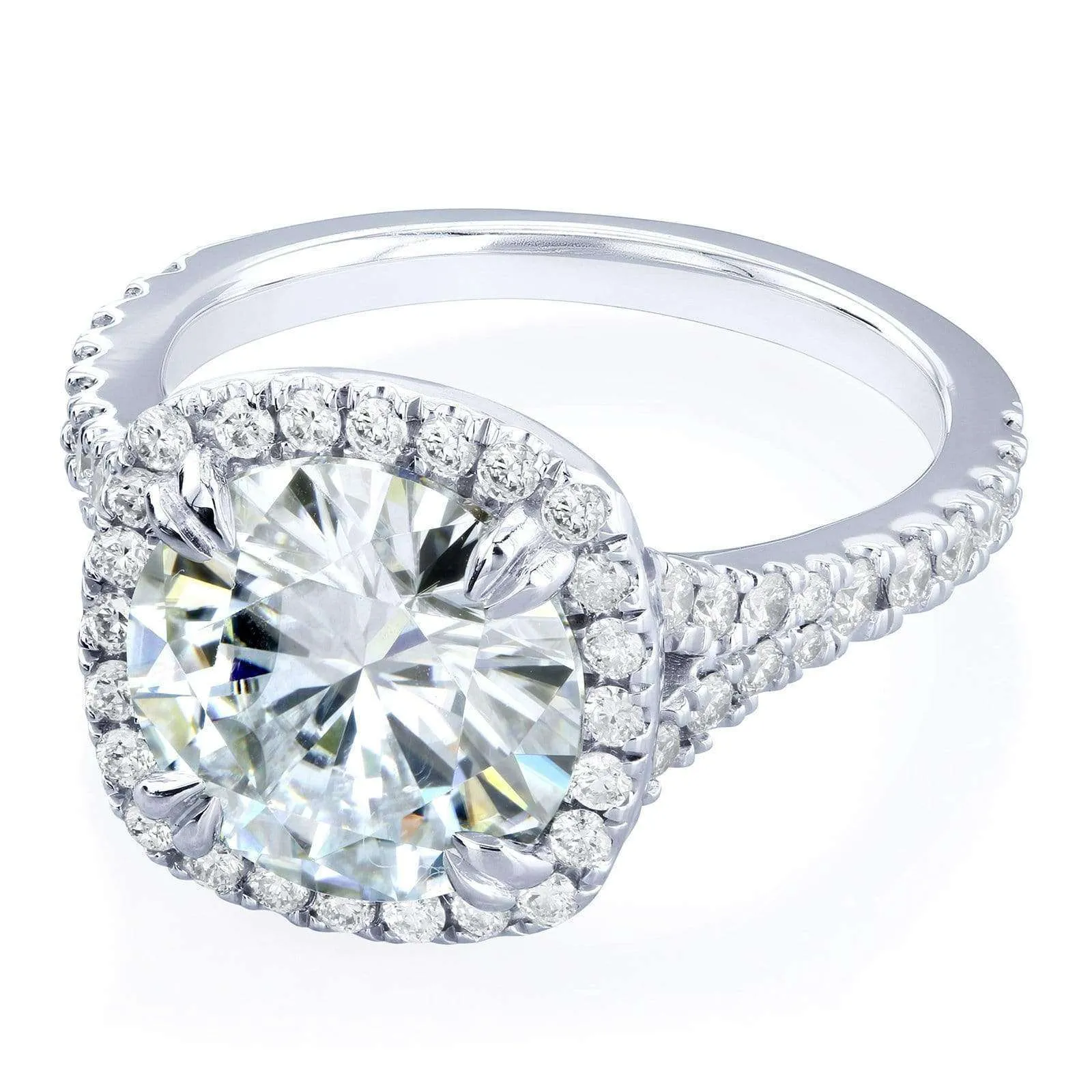 3-5/8ct.tw Round Halo Ring