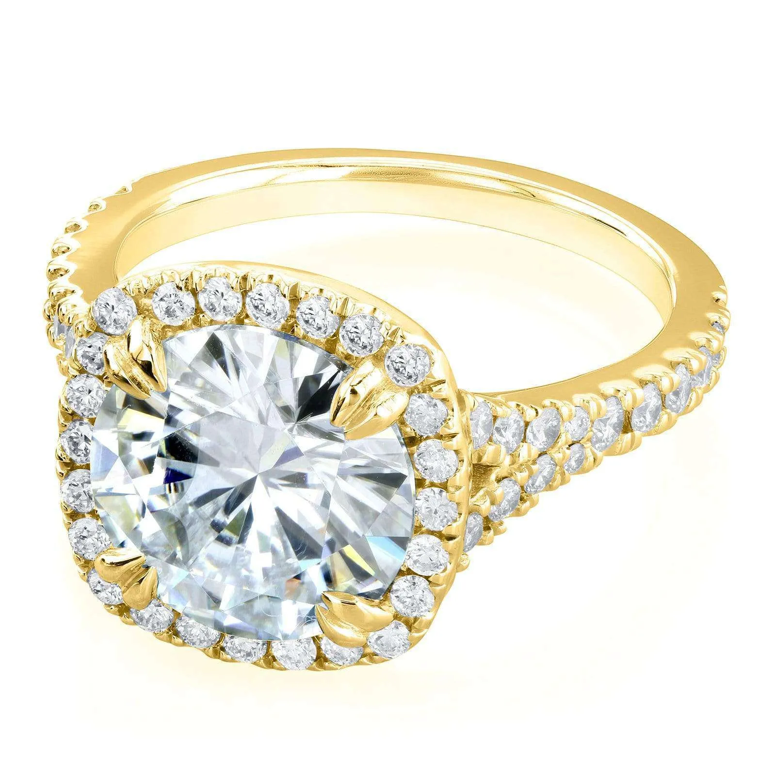 3-5/8ct.tw Round Halo Ring
