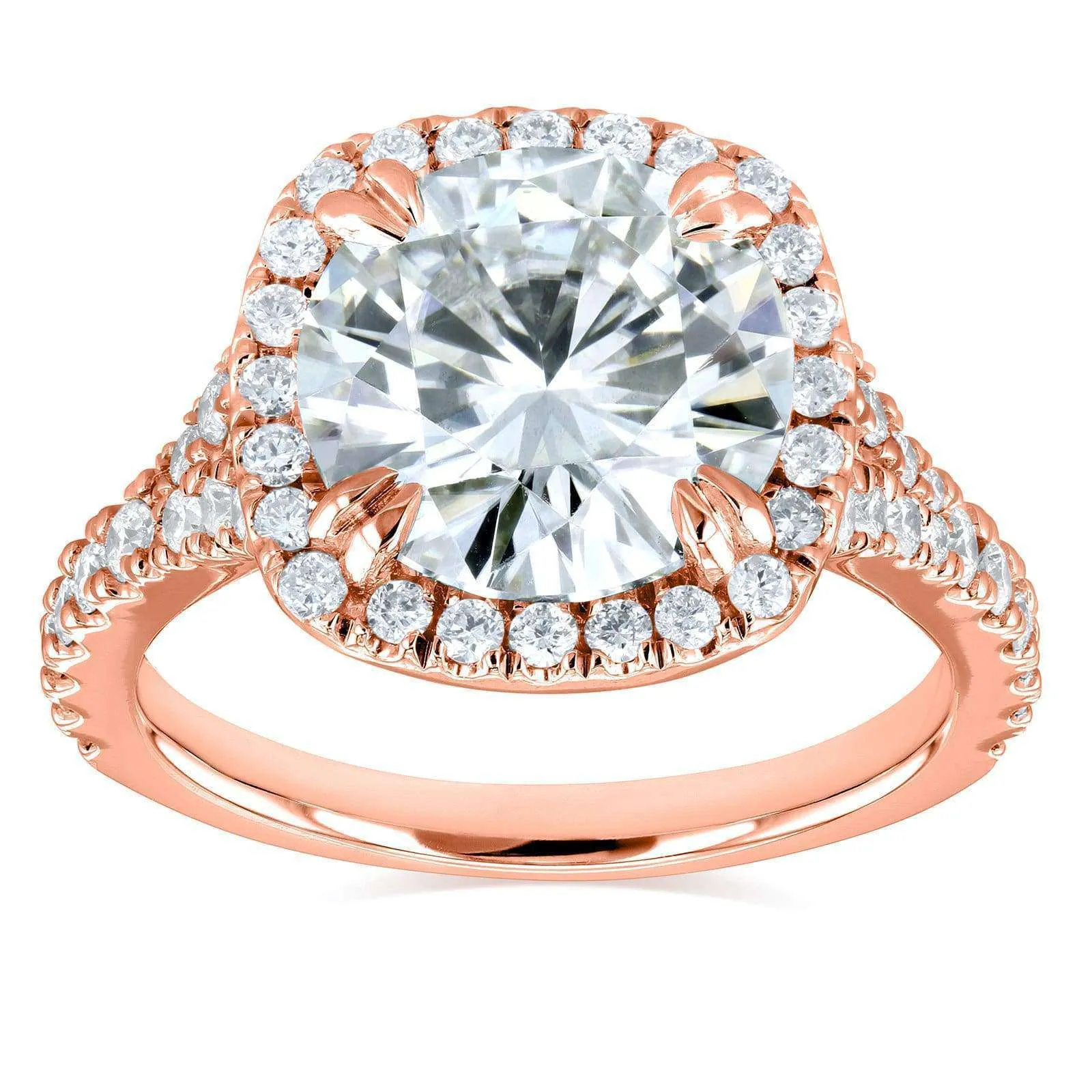 3-5/8ct.tw Round Halo Ring