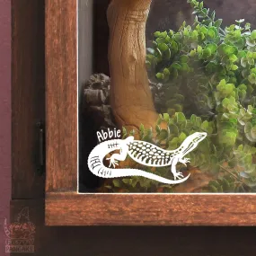 Ackie Monitor Decal, Waterproof Vinyl Decal, Cute Reptile Gift