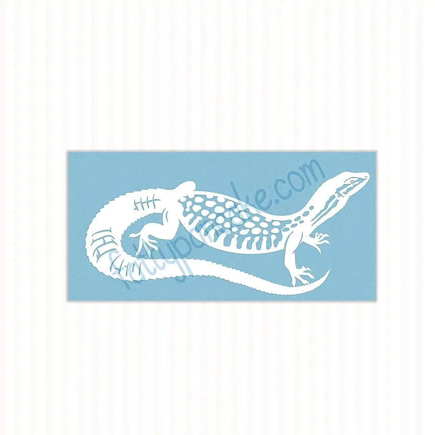 Ackie Monitor Decal, Waterproof Vinyl Decal, Cute Reptile Gift