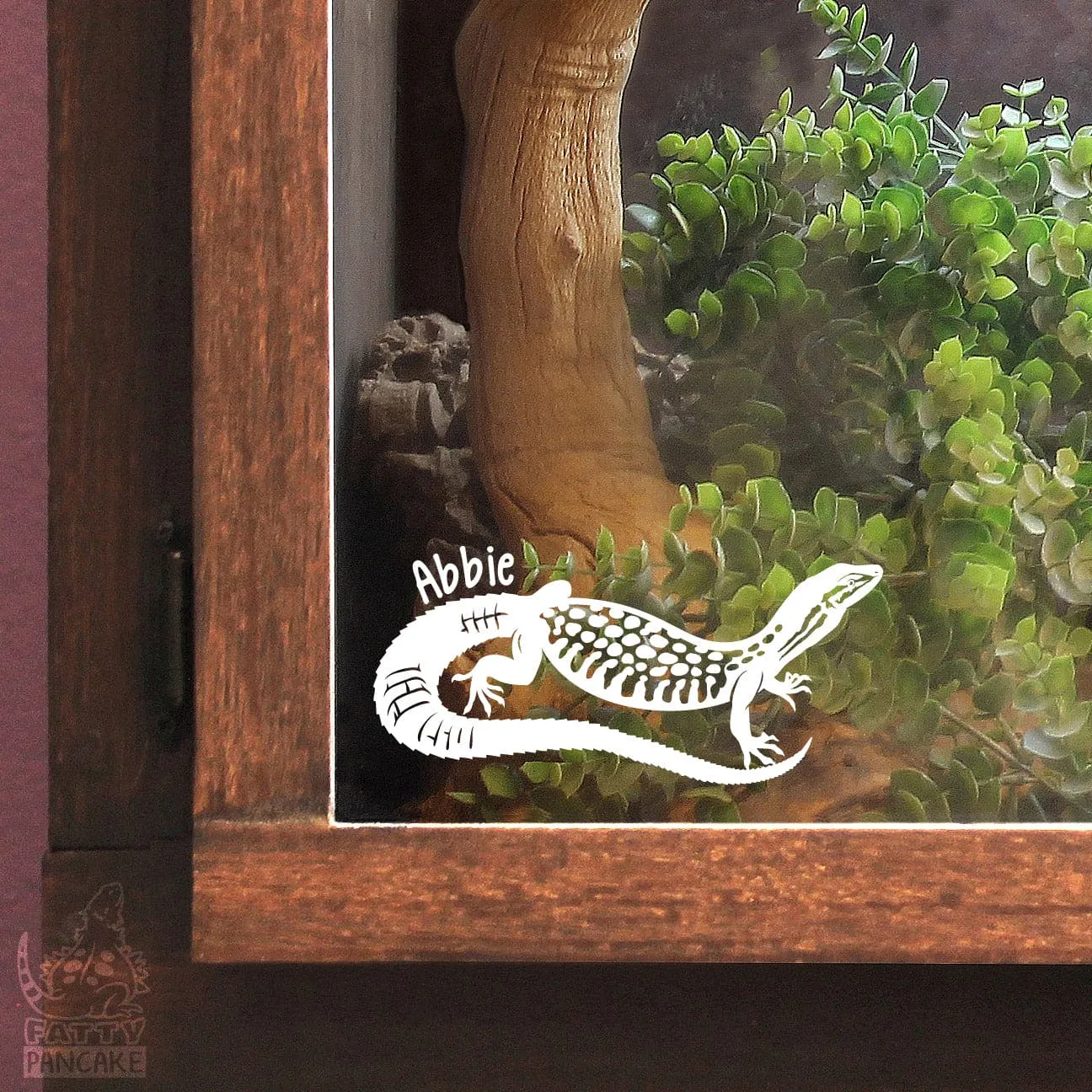 Ackie Monitor Decal, Waterproof Vinyl Decal, Cute Reptile Gift