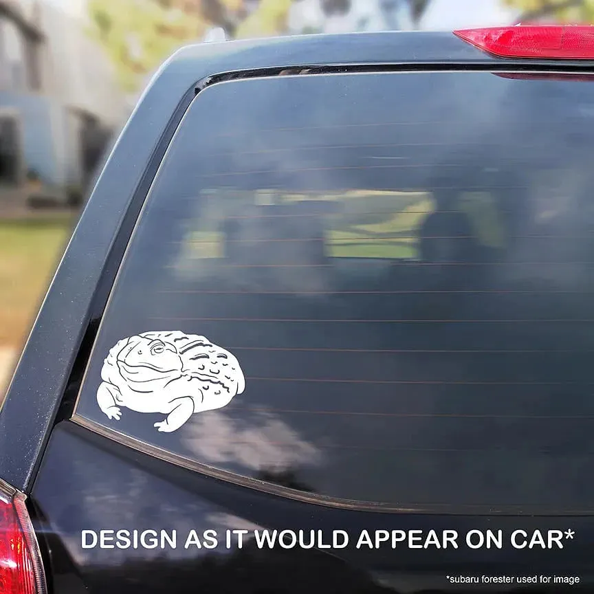 African Bullfrog Pixie Frog Decal, Waterproof Vinyl Decal, Cute Amphibian Gift