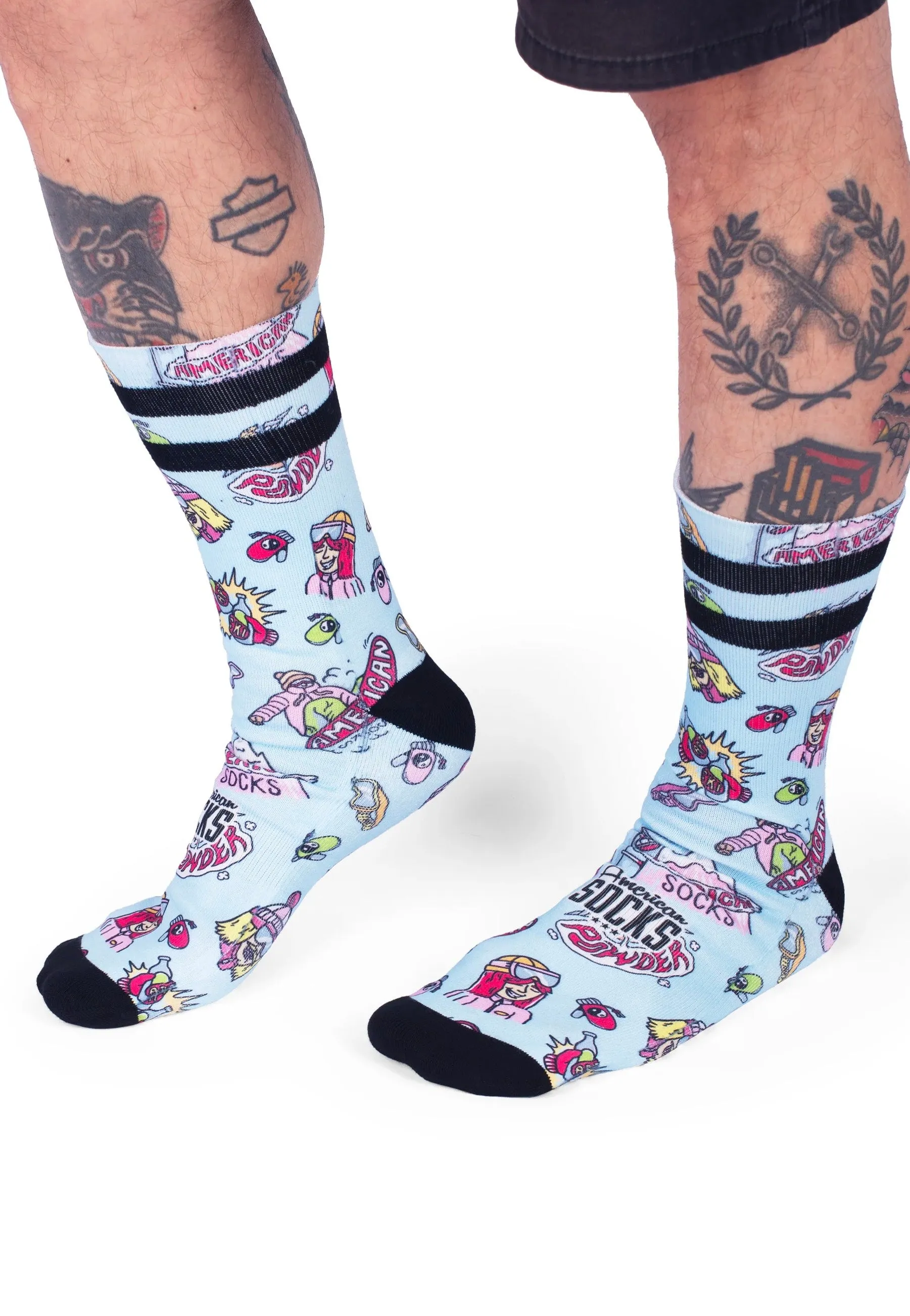 American Socks - Slope Dope Mid High Blue - Socks