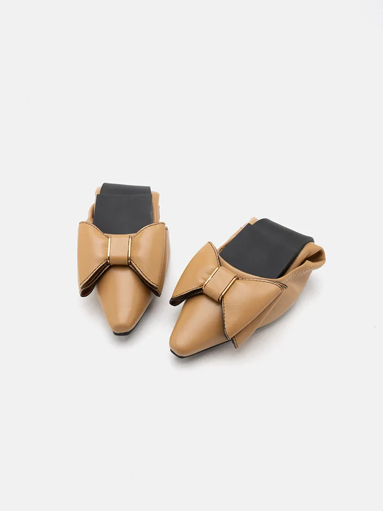 Amora Twin Bow Foldable Flats
