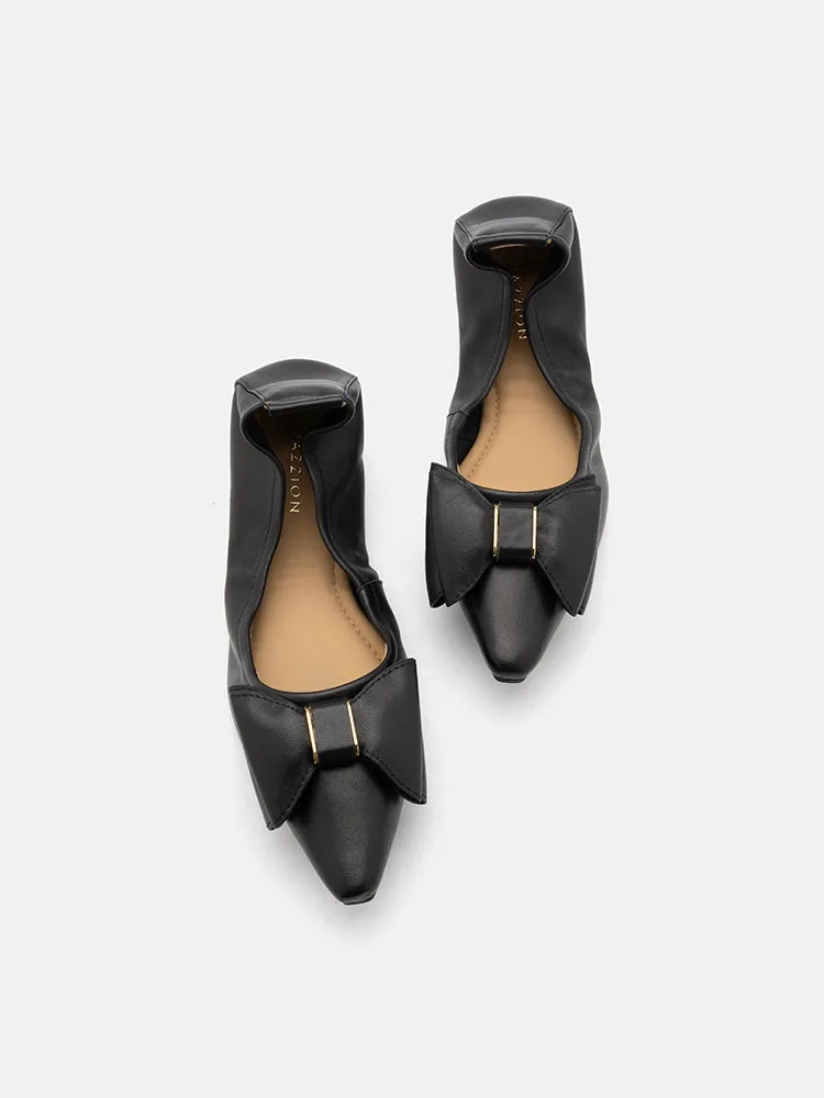 Amora Twin Bow Foldable Flats