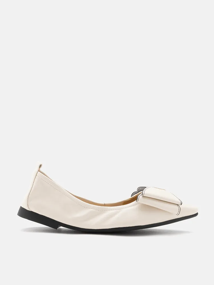 Amora Twin Bow Foldable Flats
