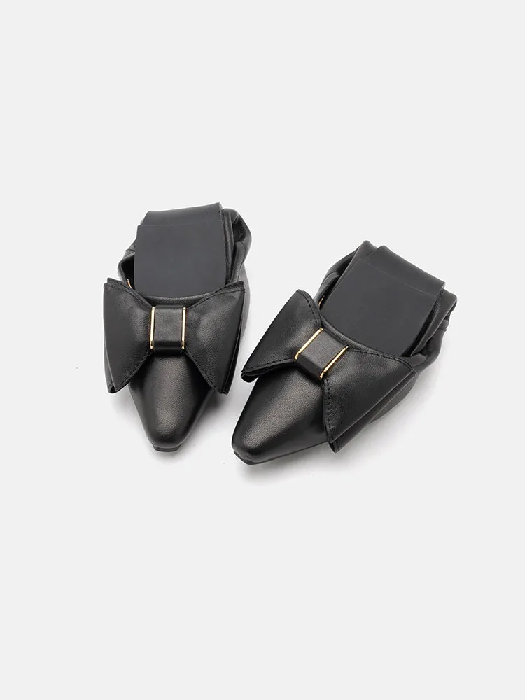 Amora Twin Bow Foldable Flats