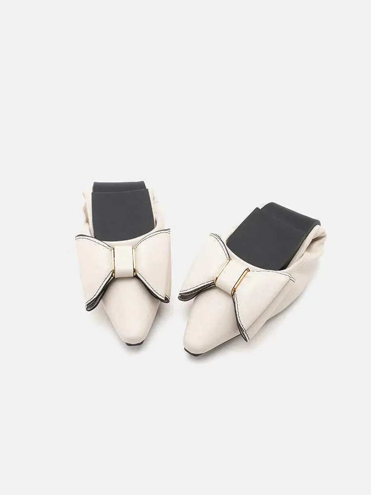 Amora Twin Bow Foldable Flats