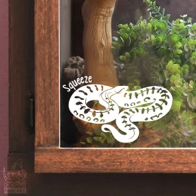 Anaconda Snake Decal, Waterproof Vinyl Decal, Cute Snake Reptile Gift