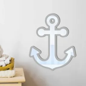 Anchor Shaped Bordered Kids Room Mirror
