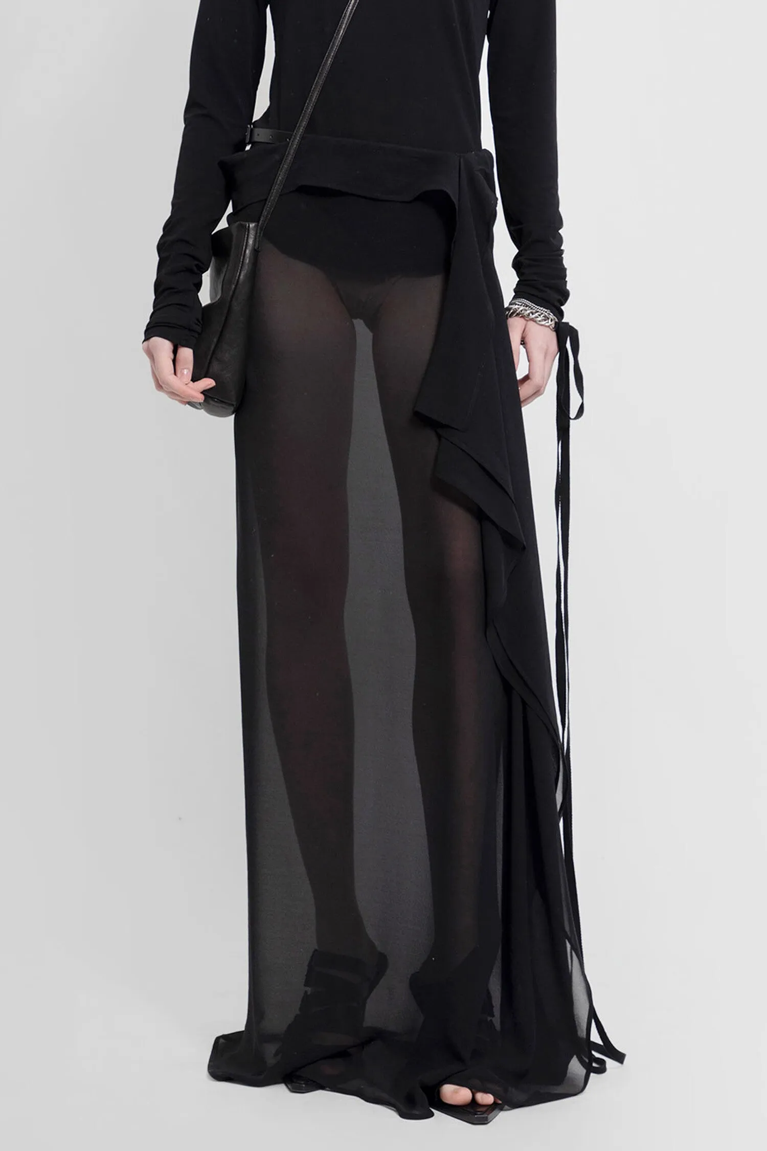 ANN DEMEULEMEESTER WOMAN BLACK SKIRTS