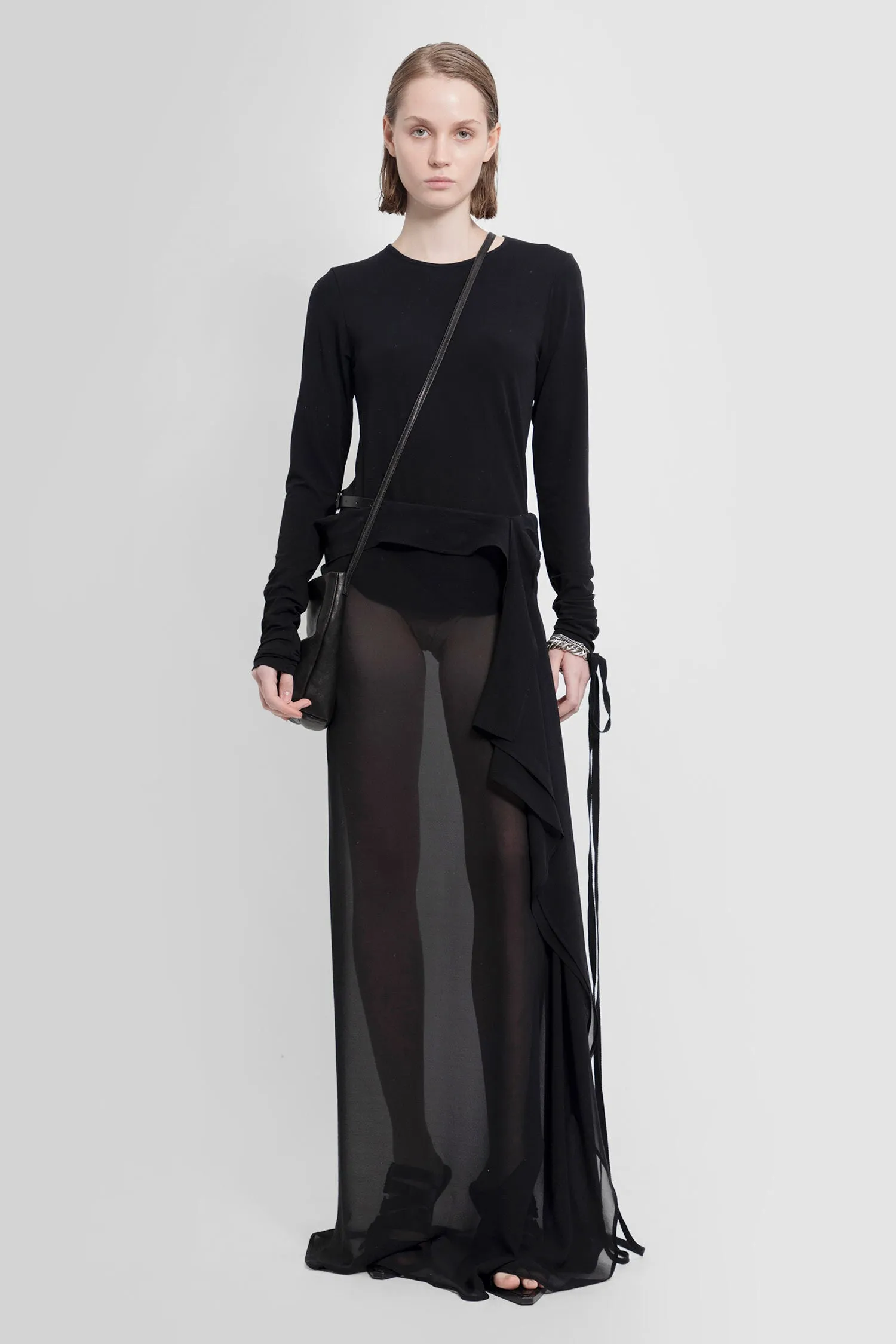 ANN DEMEULEMEESTER WOMAN BLACK SKIRTS