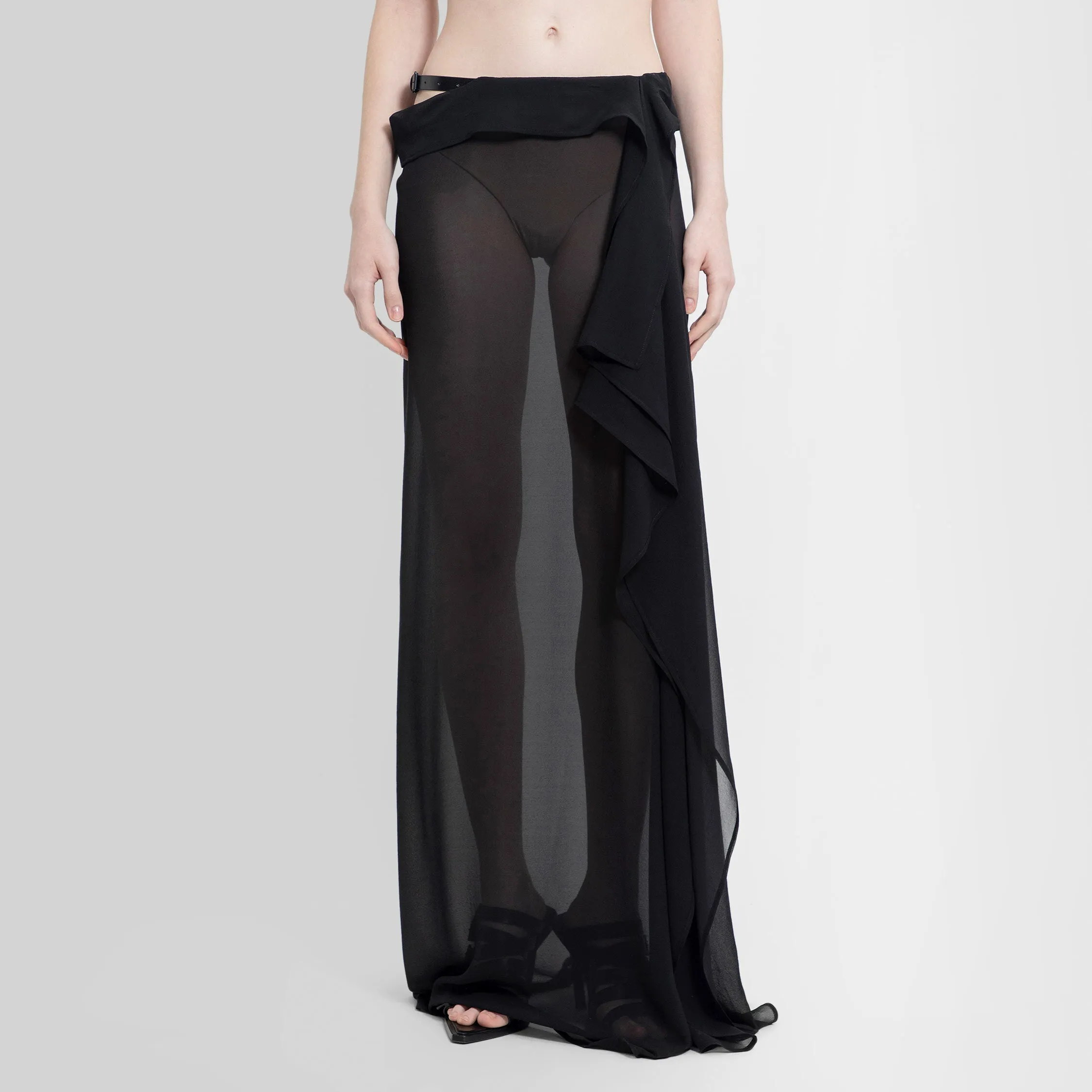 ANN DEMEULEMEESTER WOMAN BLACK SKIRTS