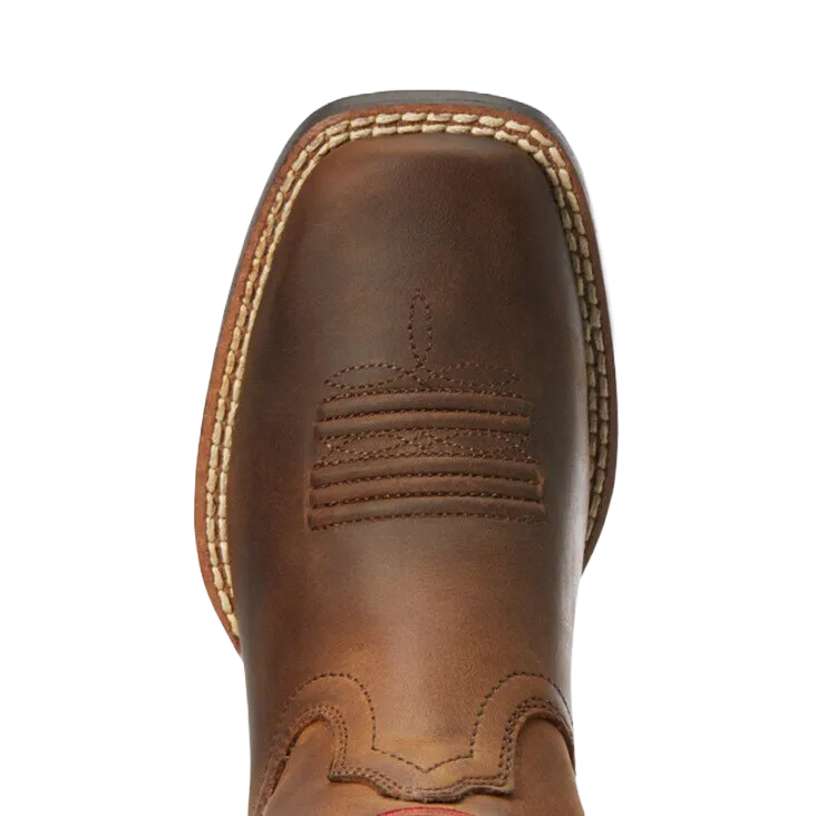 Ariat Children's Distressed Brown Patriot II Cowboy Boots 10034408