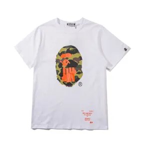 BAPE T-shirt Unisex Casual Camouflage Printing T-shirt Short Sleeve