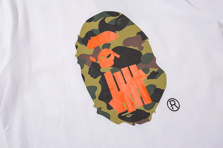 BAPE T-shirt Unisex Casual Camouflage Printing T-shirt Short Sleeve