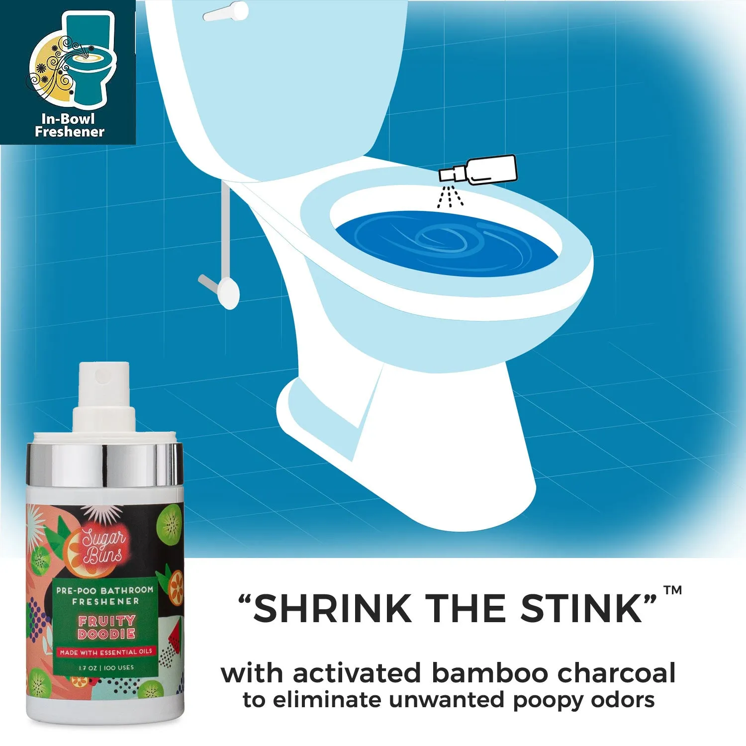 Bathroom Freshener Rosy Toots