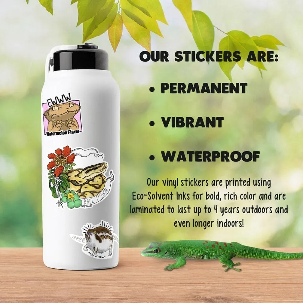 Bearded Dragon Banner Sticker