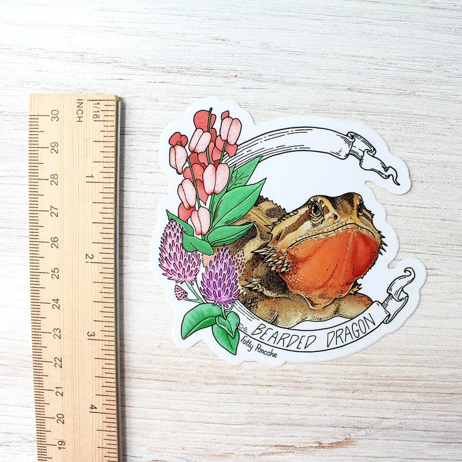 Bearded Dragon Banner Sticker