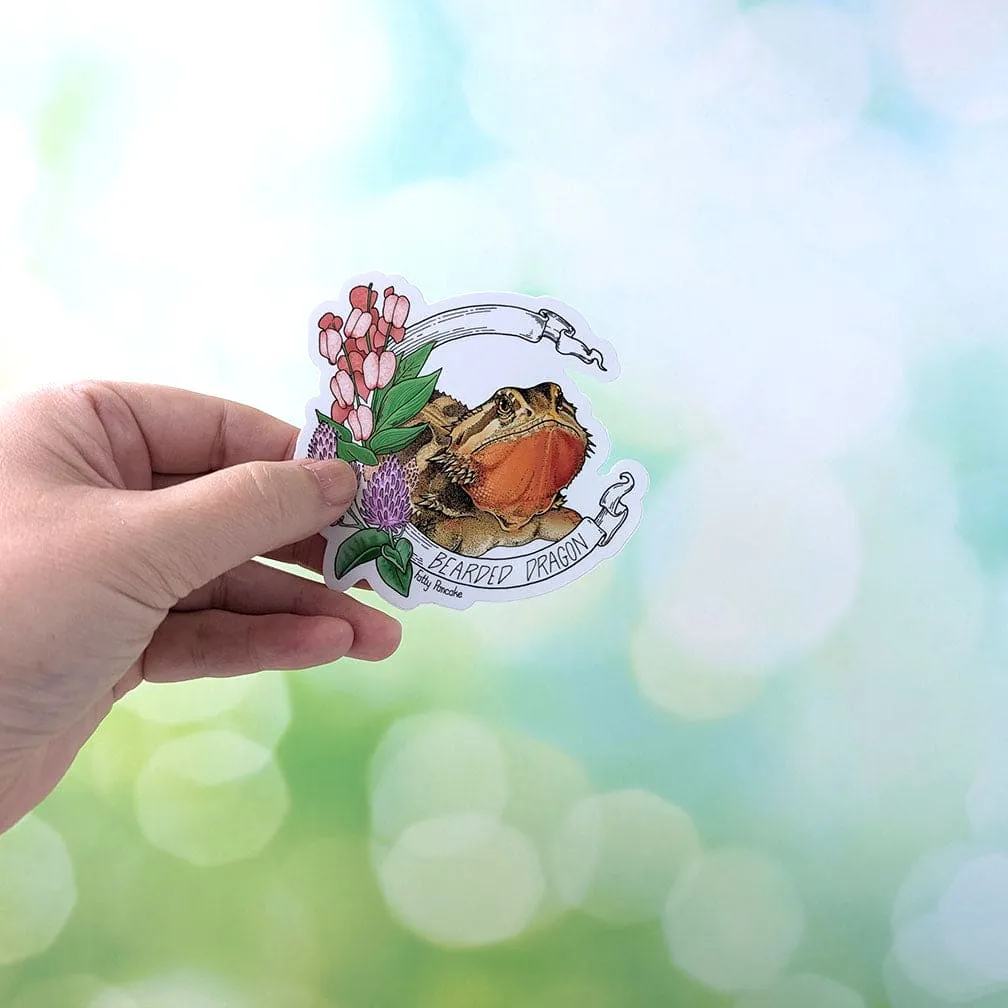 Bearded Dragon Banner Sticker