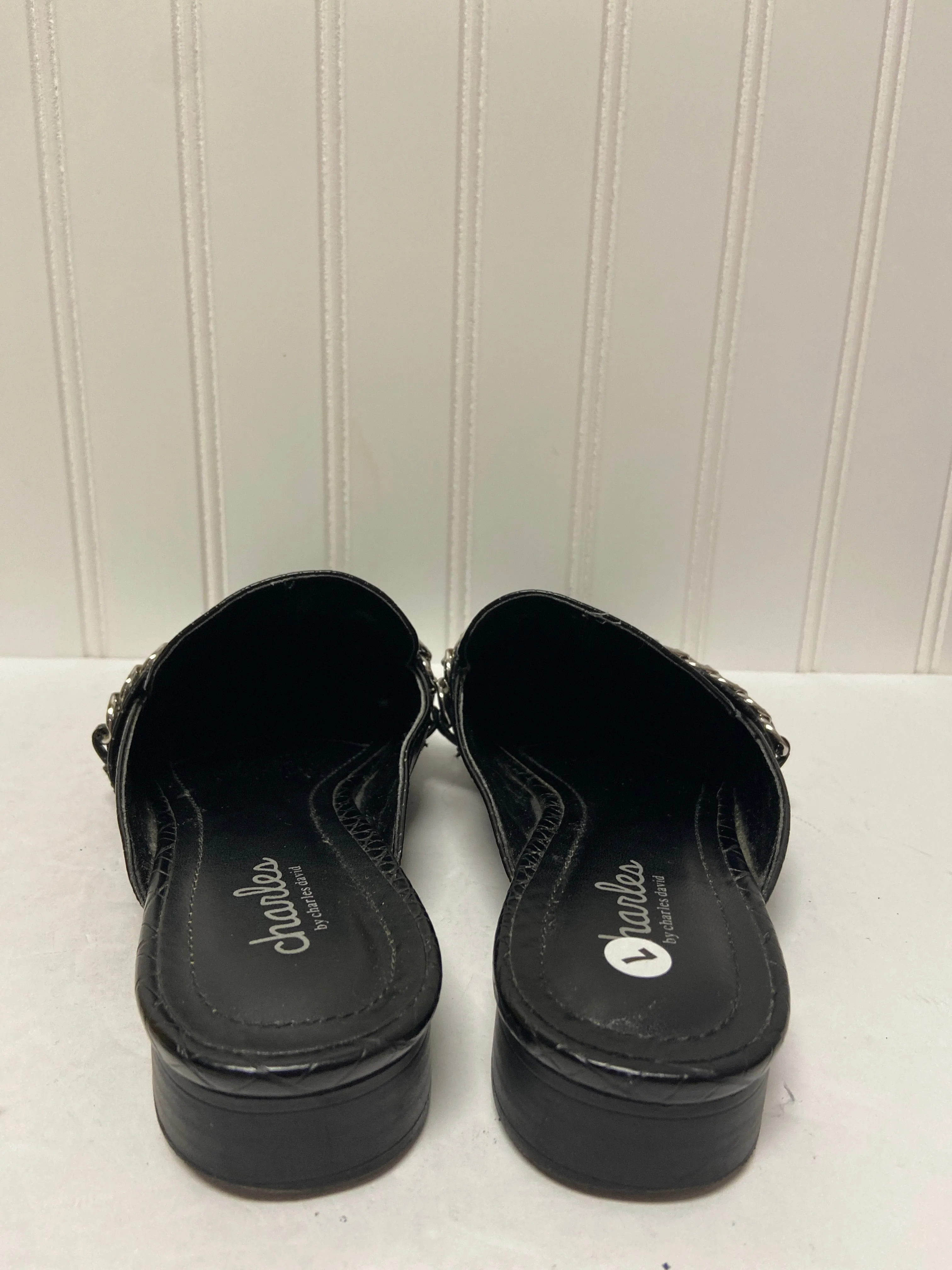 Black Shoes Flats Charles By Charles David, Size 7