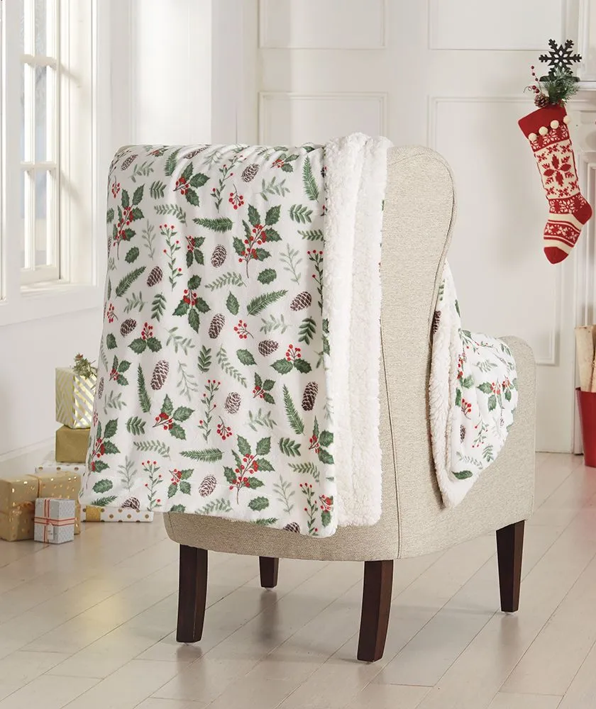 Botanical Holiday Throw