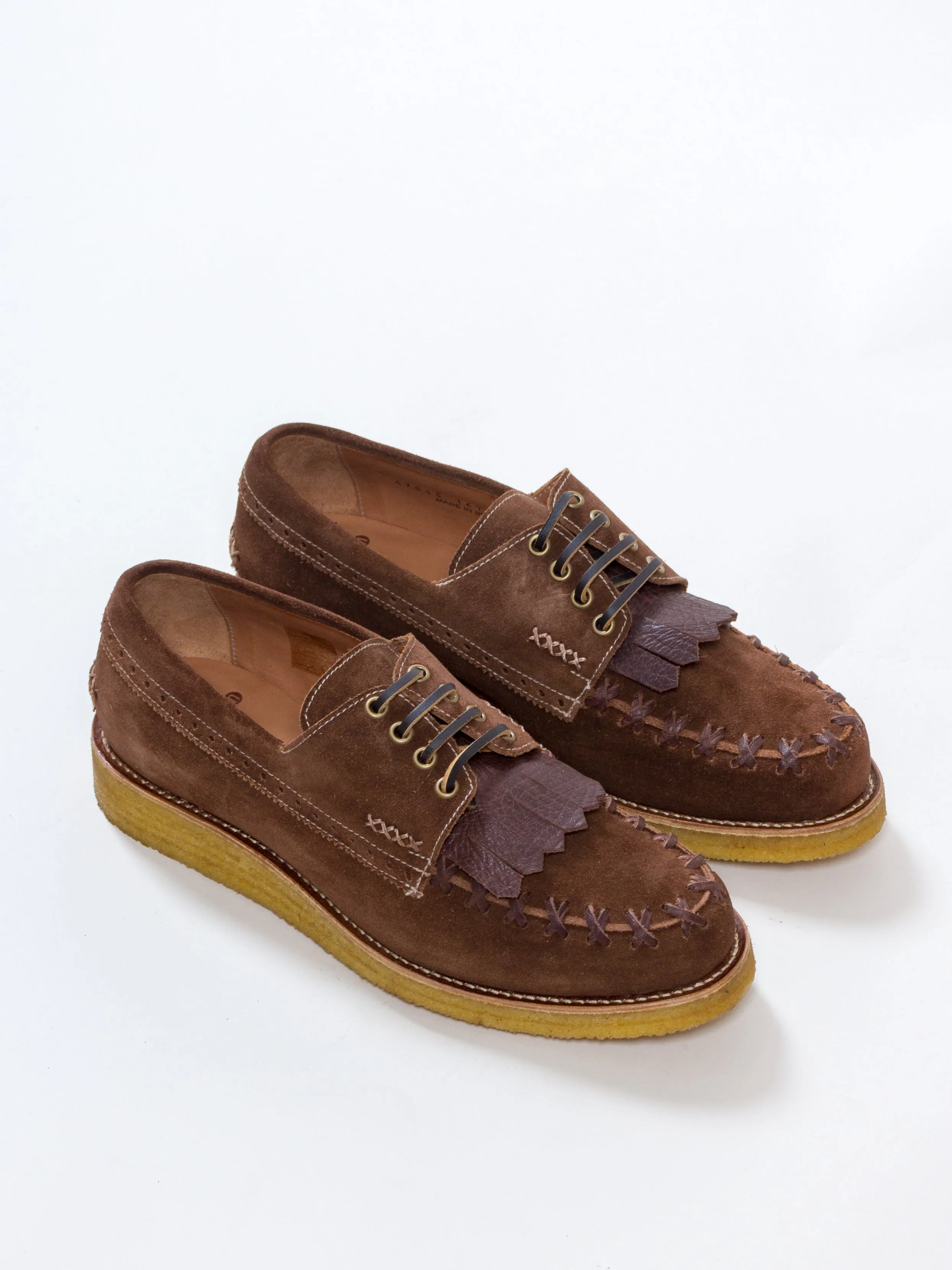 Bright Shoemakers, Wanderers Deck Shoe Crepe, Soft Tobacco
