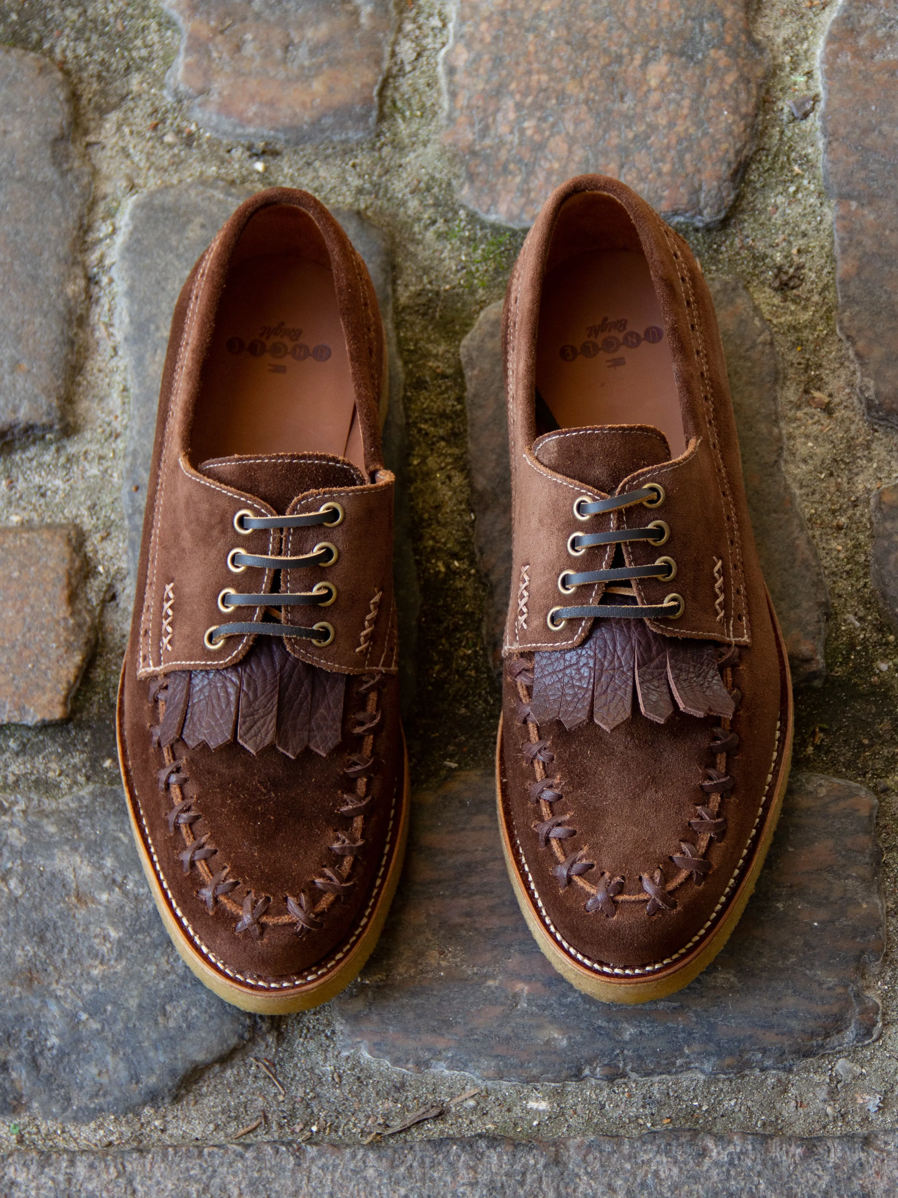 Bright Shoemakers, Wanderers Deck Shoe Crepe, Soft Tobacco