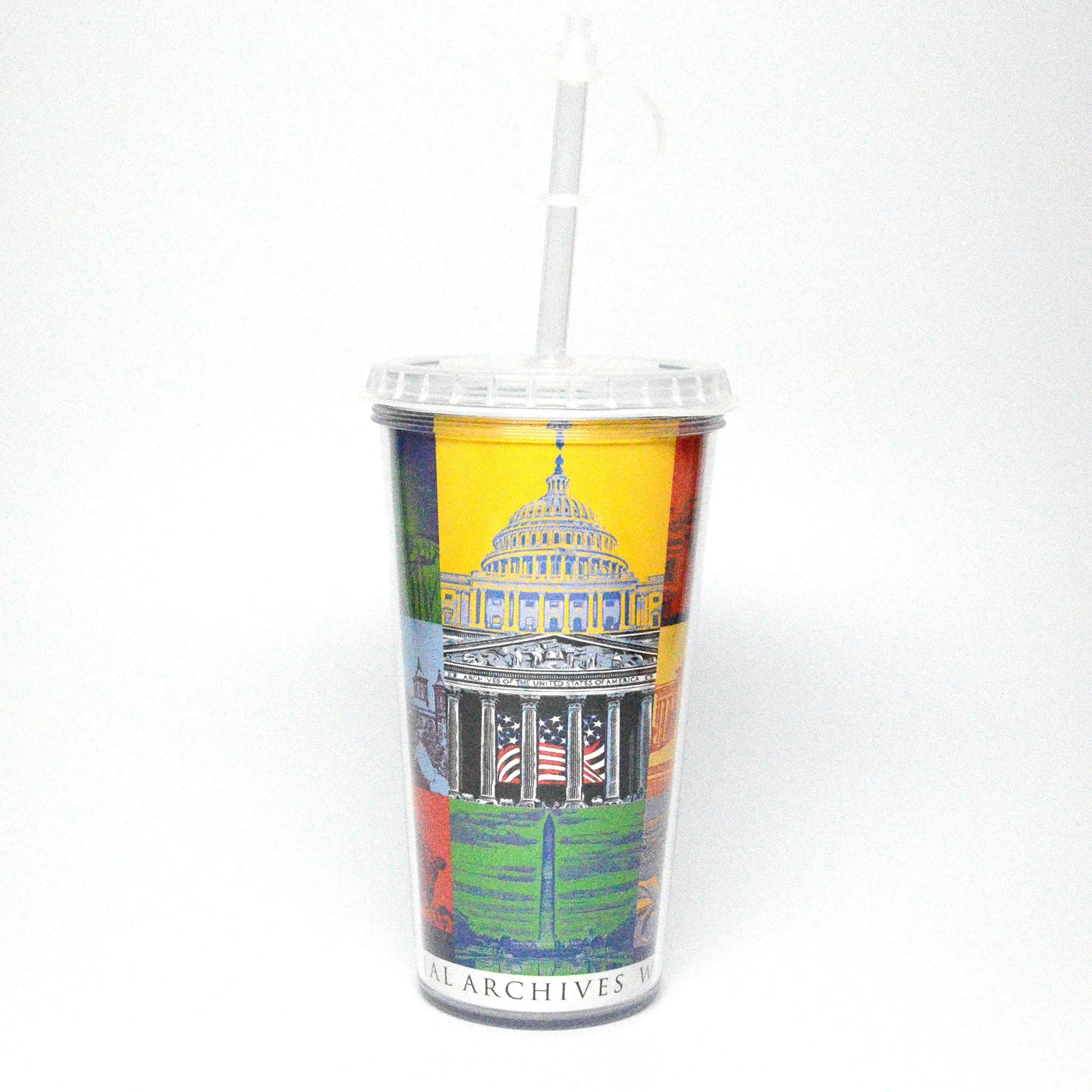 Capital Landmarks Art Tumbler with Straw