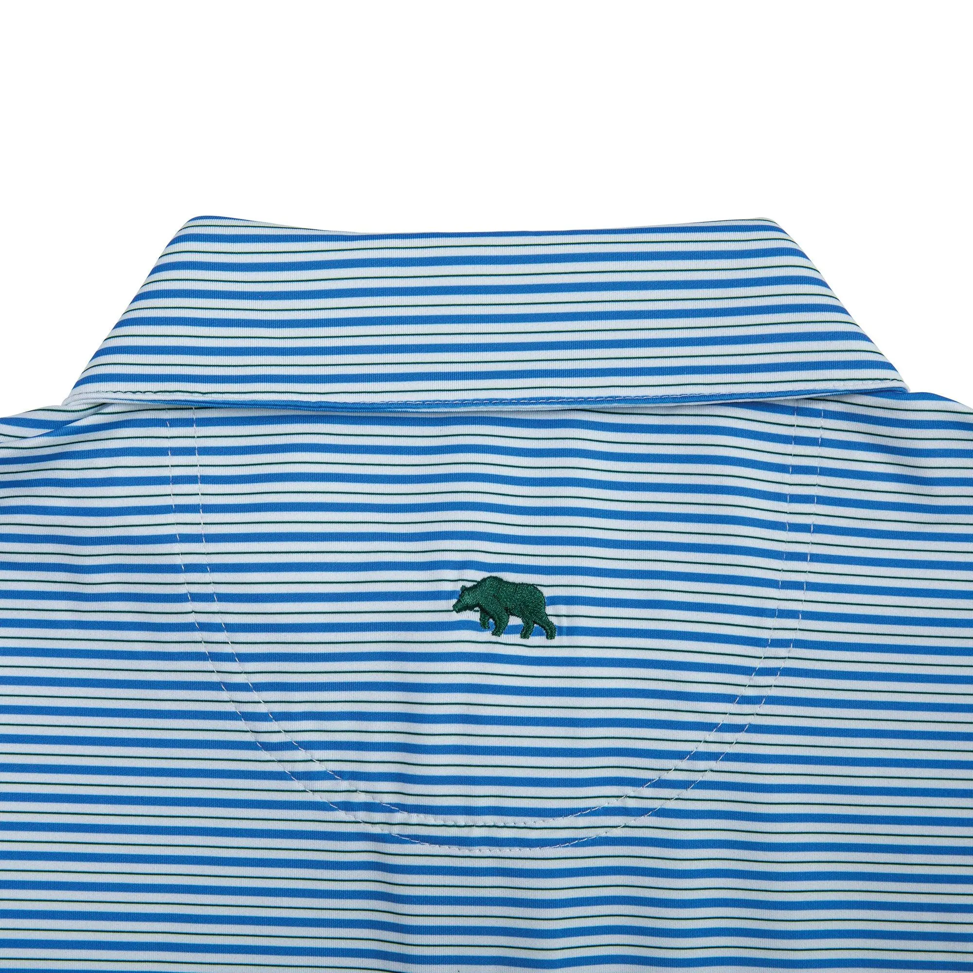Condor Stripe Performance Polo - Marina