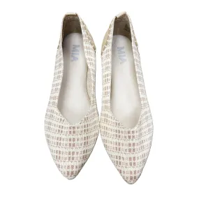 Cream & Tan Shoes Flats By Mia, Size: 7