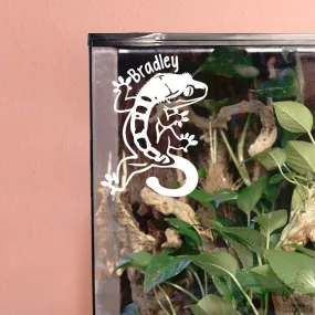 Crested Gecko Decal, Waterproof Vinyl Decal, Cute Reptile Gift