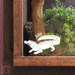 Cuvier's Dwarf Caiman Decal, Waterproof Vinyl Decal, Cute Reptile Gift