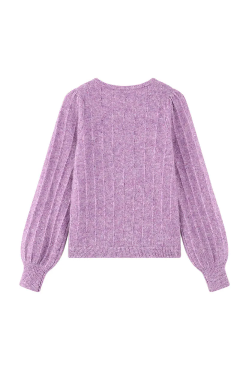 Diane Mohair Cardigan - Plum