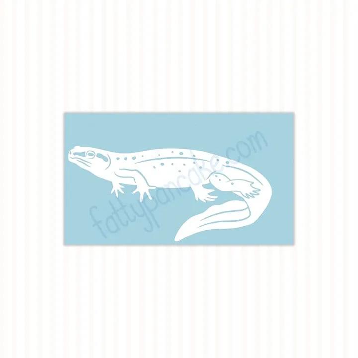 Eastern Newt Decal, Waterproof Vinyl Decal, Cute Amphibian Gift