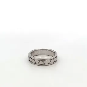 Erin Sandblasted 925 Sterling Silver Wedding Band Ring 9