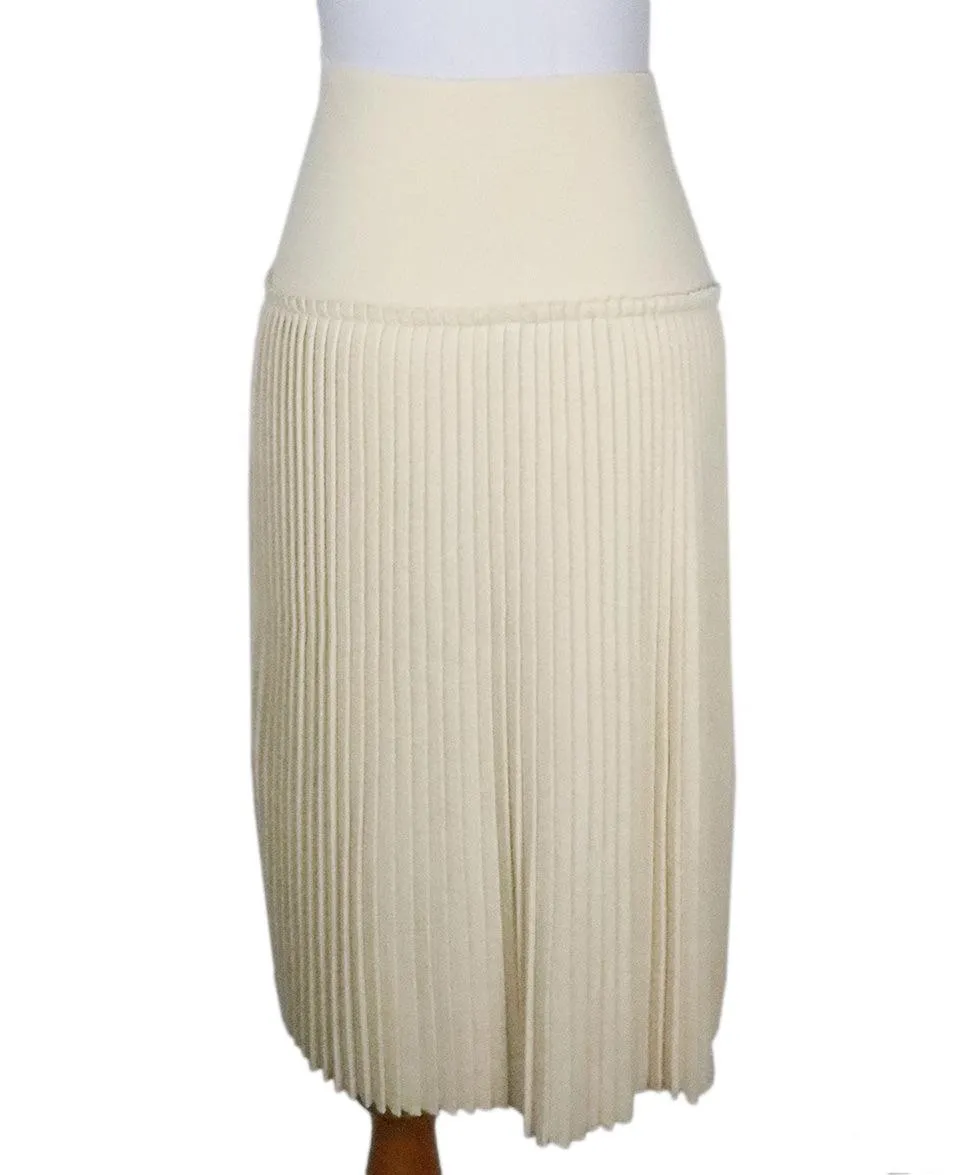 Ferragamo Cream Wool Skirt sz 4