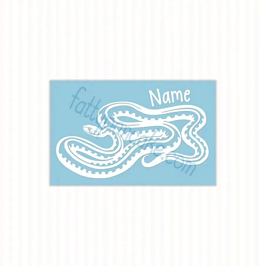 Garter Snake Decal, Waterproof Vinyl Decal, Cute Snake Reptile Gift
