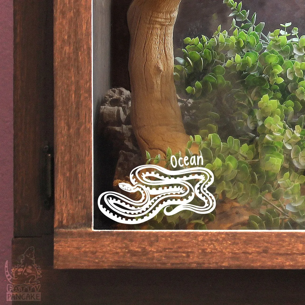 Garter Snake Decal, Waterproof Vinyl Decal, Cute Snake Reptile Gift