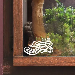 Garter Snake Decal, Waterproof Vinyl Decal, Cute Snake Reptile Gift