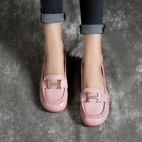 Gift Shoes Spring Summer Flat Handmade Women Flats/Pink