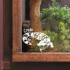 Gila Monster Decal, Waterproof Vinyl Decal, Cute Reptile Gift